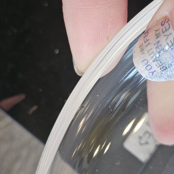 Set Val St Lambert Crystal BRUSSELS INTAGLIO Shallow Fruit Bowls Few Flea Bites - Picture 10 of 10